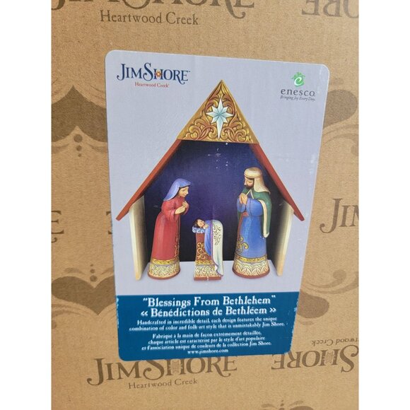 Jim shore 6011684 blessings Bethlehem Nativity scene set enesco Xmas figure deco - Picture 3 of 6